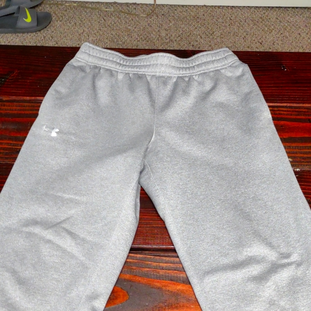 Under Armour sweatpants.